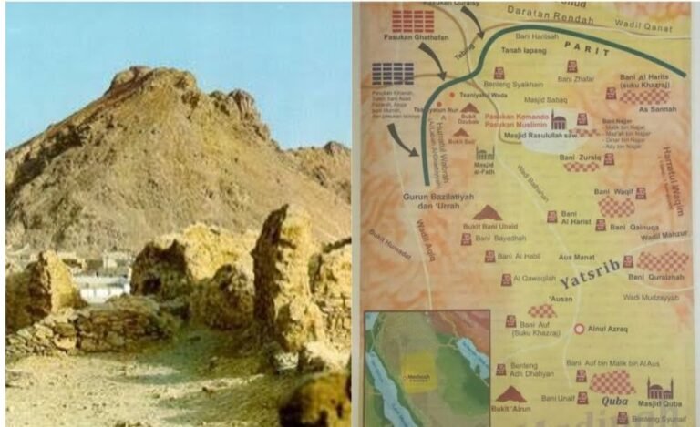 Bukit Uhud dan Peta Perang Khandaq